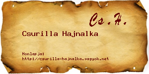 Csurilla Hajnalka névjegykártya